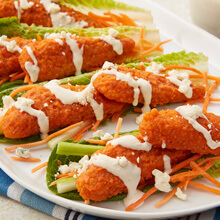 Buffalo Chicken Lettuce Wraps