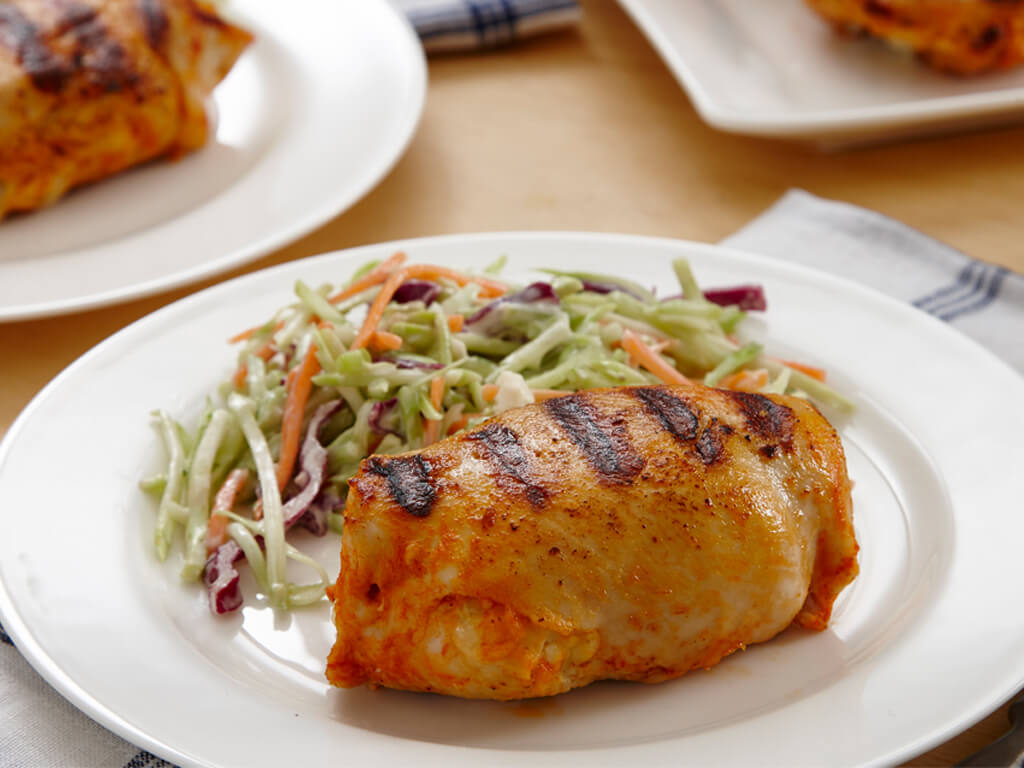 Buffalo Chicken Roulade With Blue Cheese Broccoli Slaw | PERDUE®