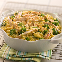 One Dish Chicken Broccoli and Rice Casserole