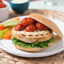 Turkey Burgers with Roasted Tomato Jam and Aioli