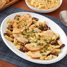 Chicken Scallopini with Mushrooms and Artichokes