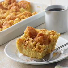 Chicken and Waffle Breakfast Casserole