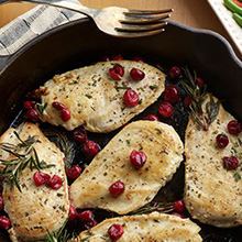 Cranberry Rosemary One Pan Chicken