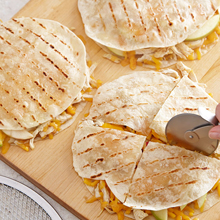 Grilled Chicken Quesadillas with Apple and Cheddar