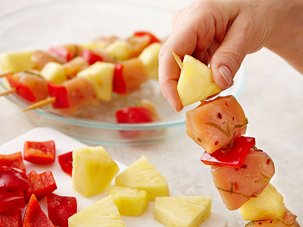 Step 2 Easy Kona Pineapple Chicken Kebabs Step 2