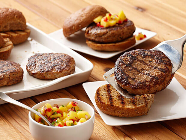 Step 4 Mango Chicken Caribbean Burger Step 4