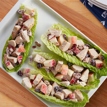 Apple Pecan Chicken Salad Boats