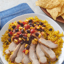 Skillet Chicken With Chipotle Corn Salsa