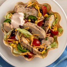 10 Minute Chicken Taco Salad