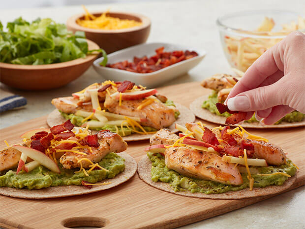 Step 4 Chicken Avocado Tortilla Toast Step 4