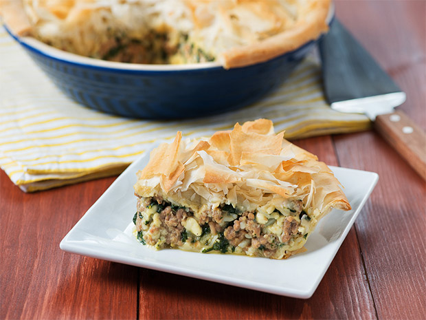 Step 4 Turkey Spanikopita Pie Step 4