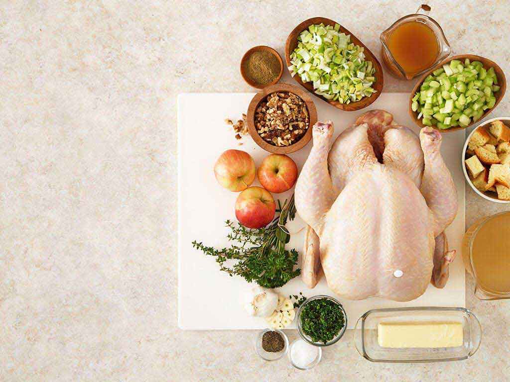 Holiday Roast Chicken With Stuffing