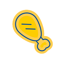 chicken drum leg icon
