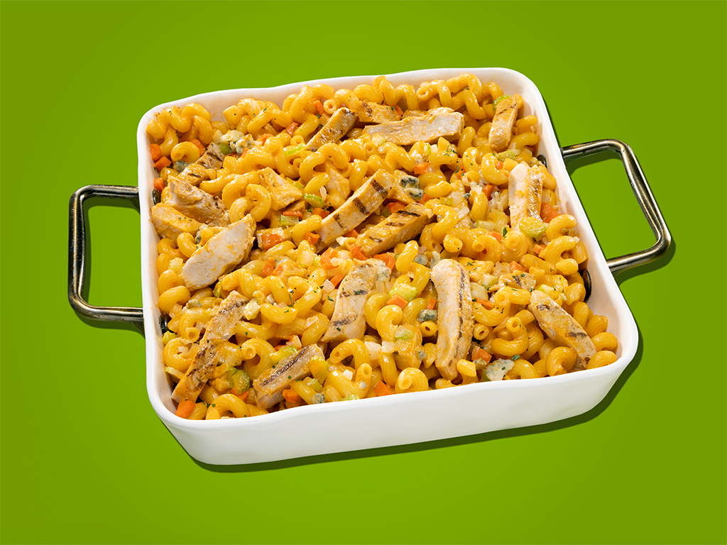 Buffalo and Blue Cheese Chicken Casserole
