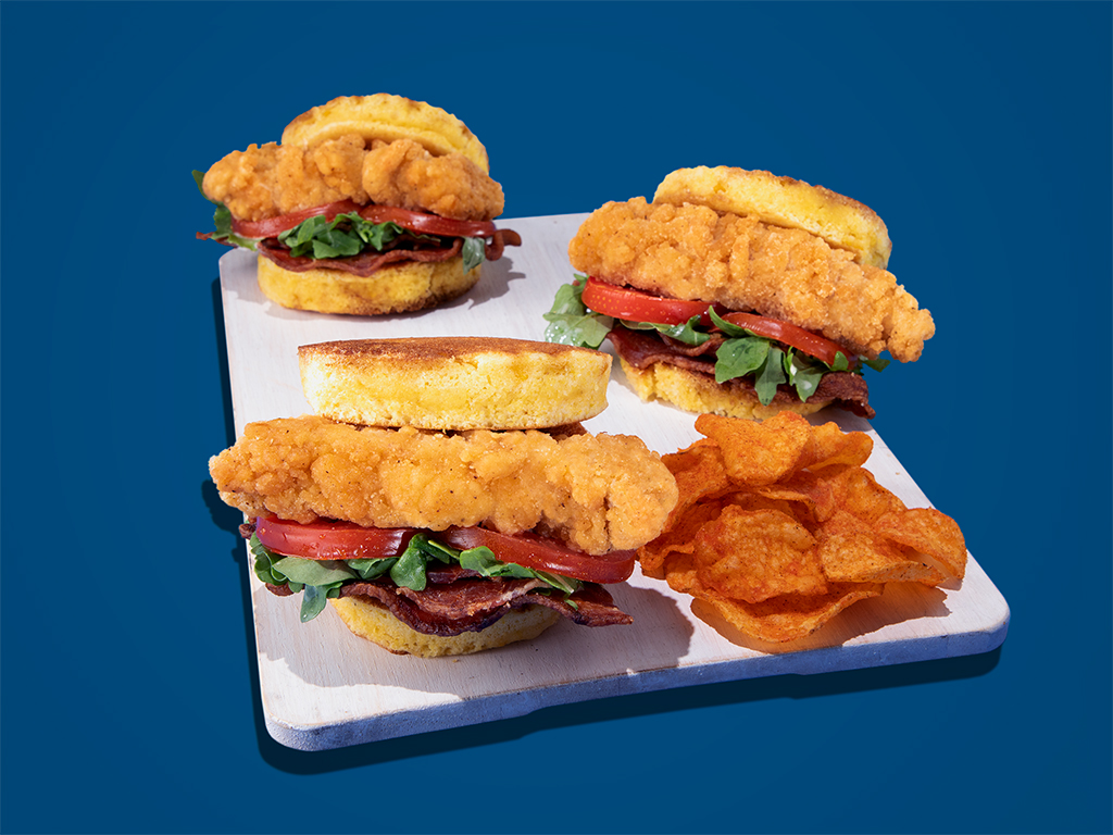 Chicken Corn Fritter Sandwich Chicken Corn Fritter Sandwich