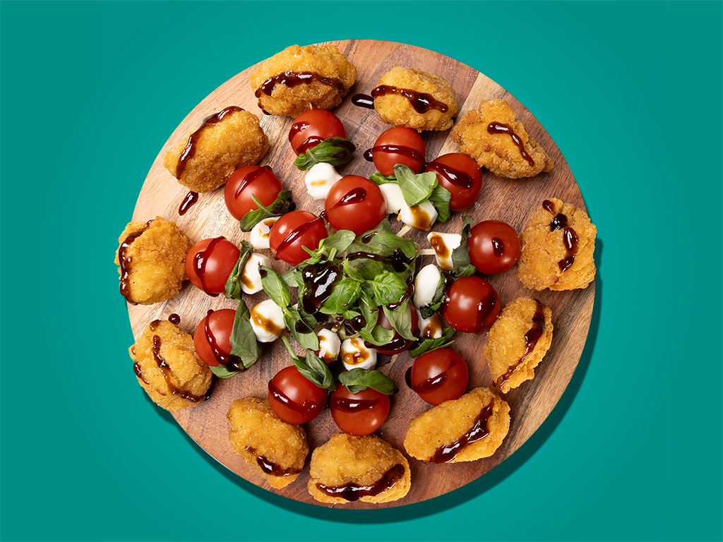 Caprese Popcorn Chicken
