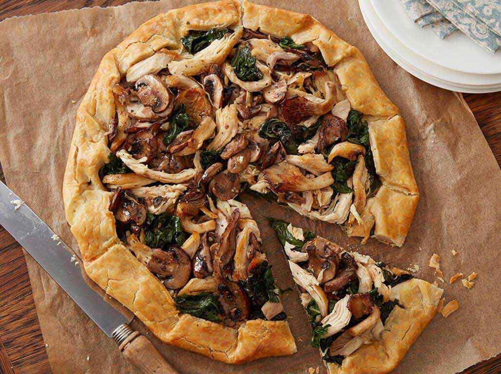 Chicken Mushroom Swiss Chard Galette | PERDUE®