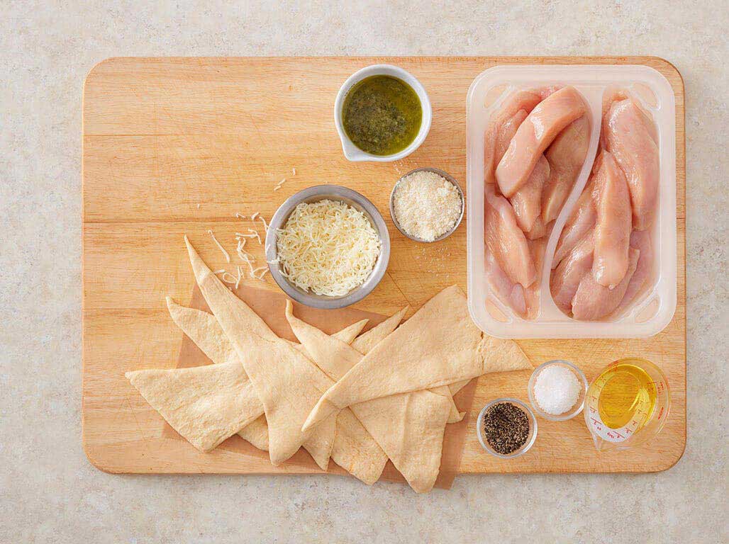 Parmesan Pesto Chicken Roll Ups