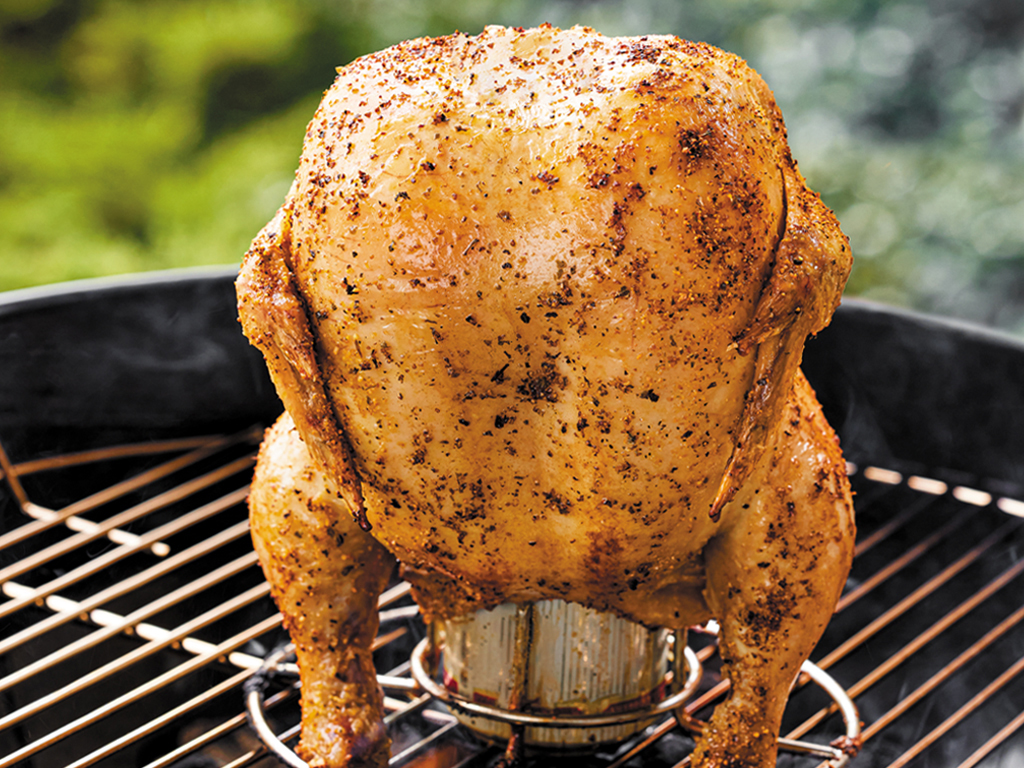 Sweet and Savory Beer Can Chicken