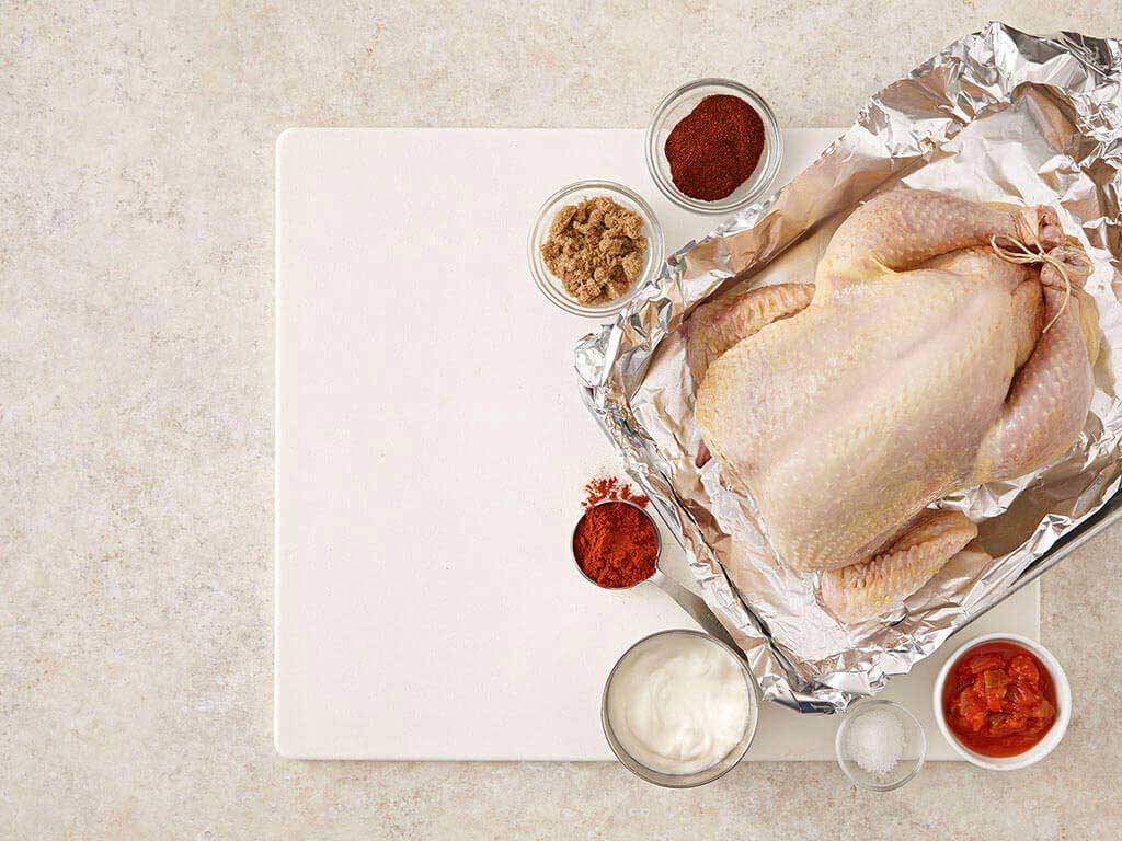 Grilled Paprika Chicken and Creamy Salsa