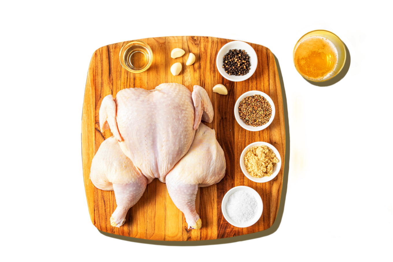 Whole chicken with spices 