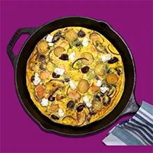 Chicken Frittata With Kalamata Olives