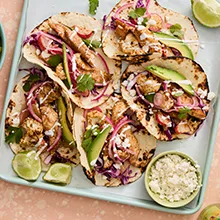 Sheet Pan Chicken Tacos with Spring Veggies