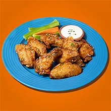 15 Minute Air Fry  Garlic Parmesan Seasoned Dry Rubbed Chicken Wings