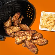 Air Fryer Crispy Dry Rub Chicken Wings