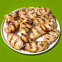 Grilled Parmesan Garlic Chicken Wings