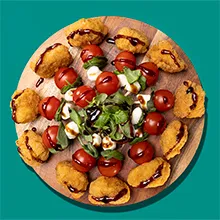 Caprese Popcorn Chicken
