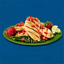 Grilled Chipotle Lime Chicken with Strawberry Salsa