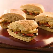 Portabella and Mozzarella Chicken Panini