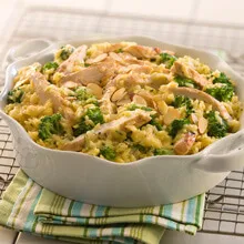 One Dish Chicken Broccoli and Rice Casserole