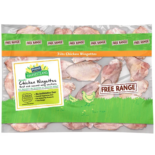 HARVESTLAND NONE HARVESTLAND FREE RANGE CHICKEN WINGETTES 8/3 LB BAGS