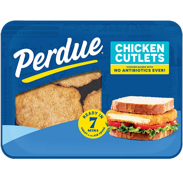 PERDUE&reg; Breaded Cutlet-Shaped Chicken Patties