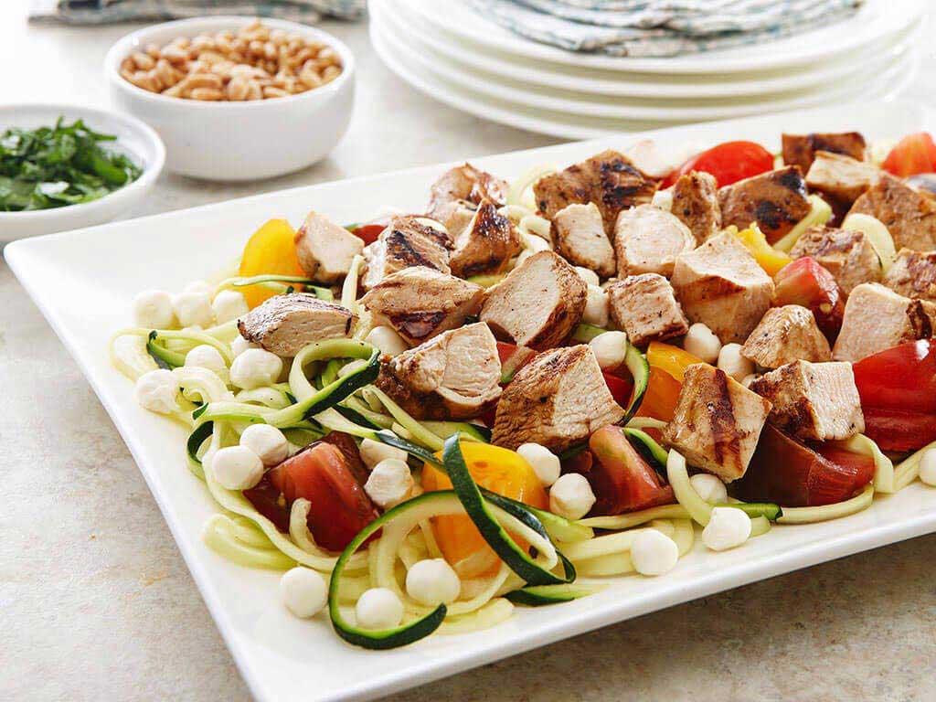 Balsamic Grilled Chicken Caprese Salad