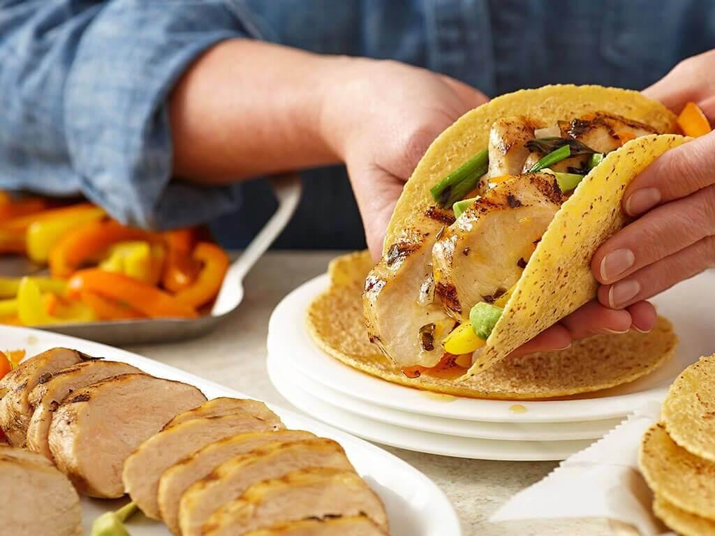 Orange and Lime Chicken Fajitas