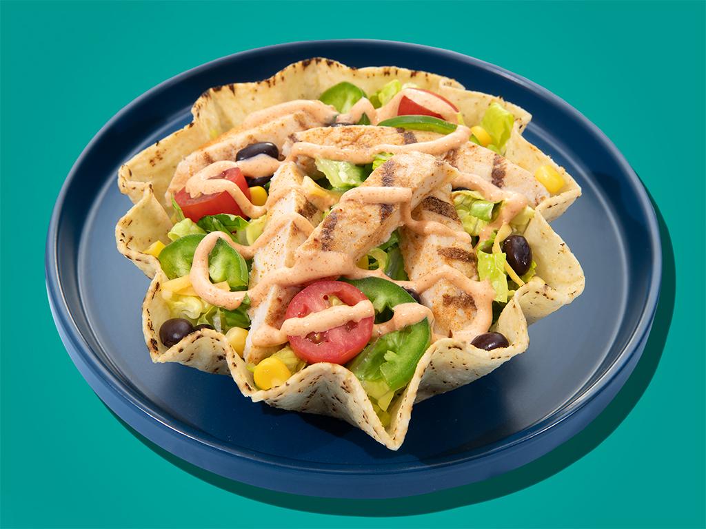 10 Minute Chicken Taco Salad