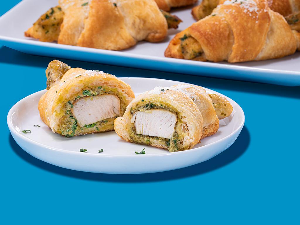 Parmesan Pesto Chicken Roll Ups