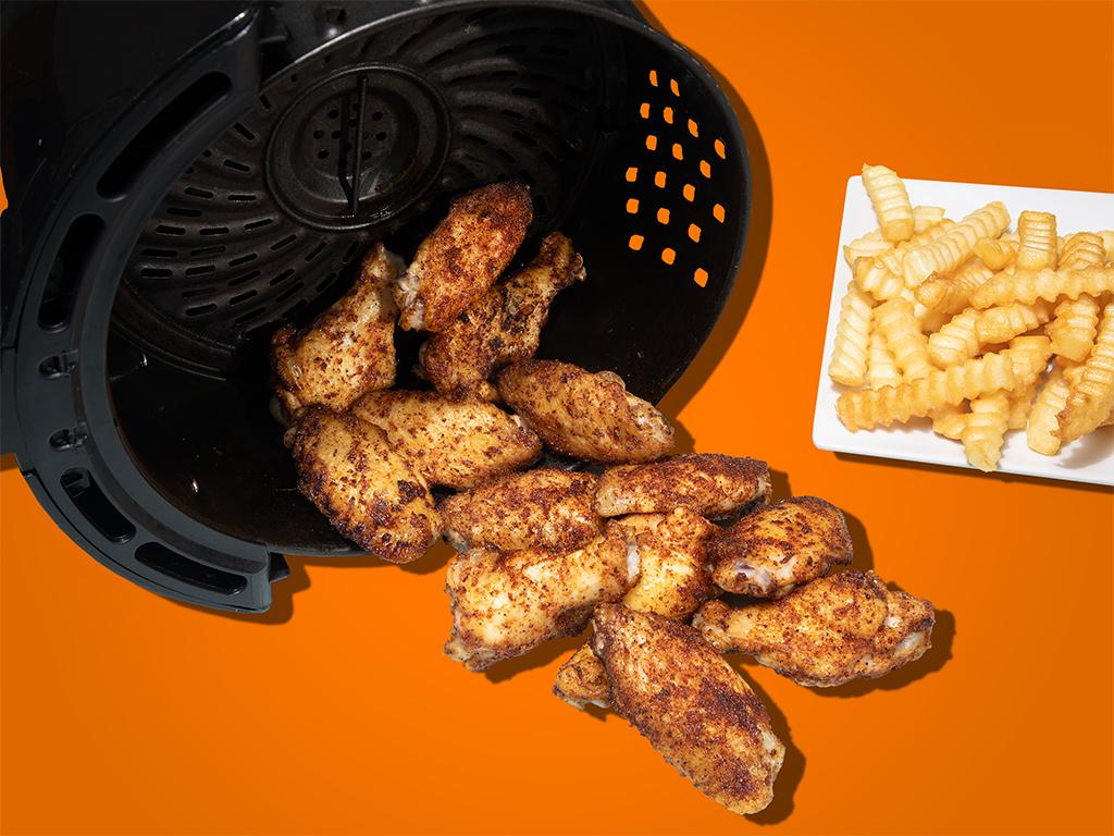 Air Fryer Crispy Dry Rub Chicken Wings