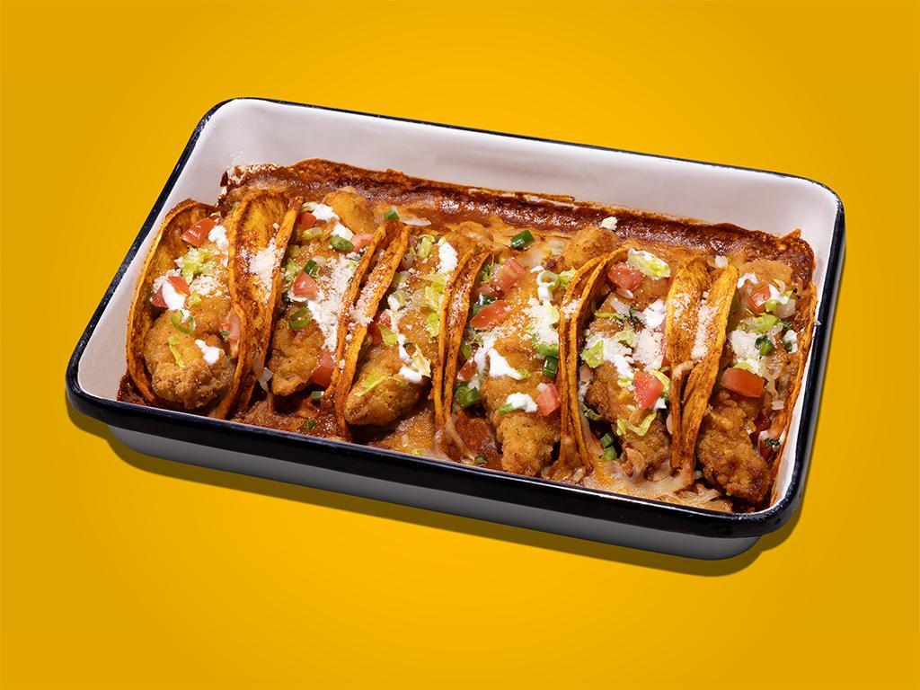 Crispy Chicken Enchiladas
