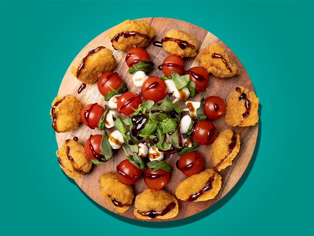 Caprese Popcorn Chicken