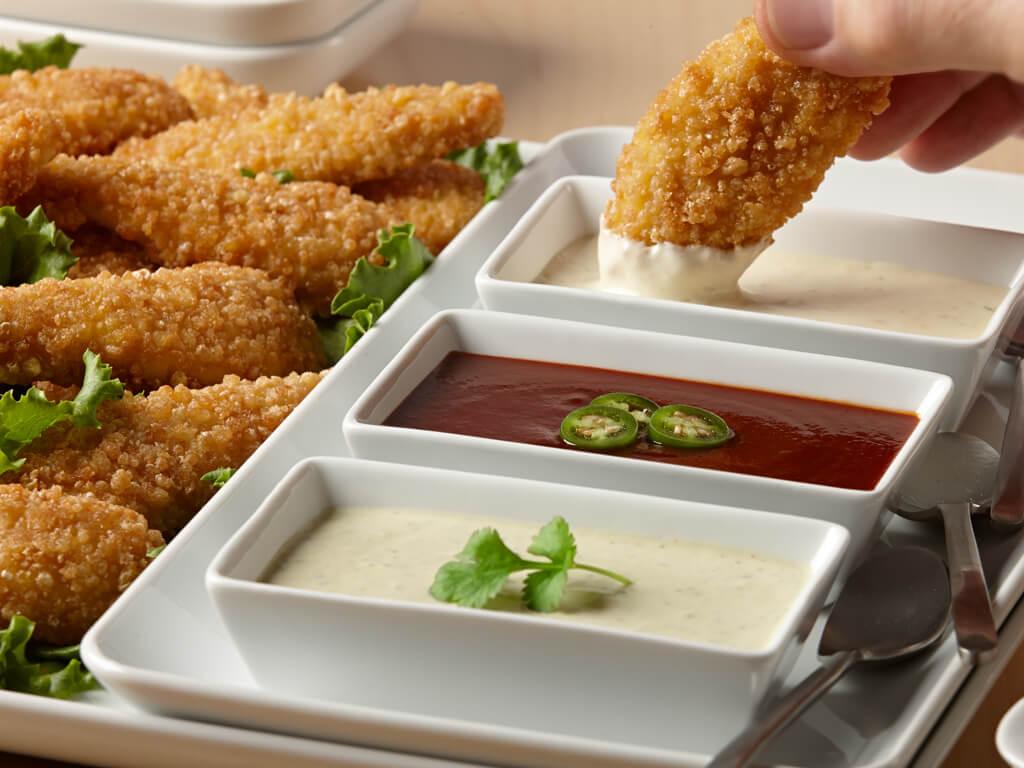 Gluten Free Chicken Dippers with Chipotle Honey Sauce