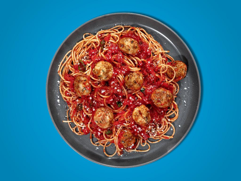 Ground Chicken Meatballs and Tomato Basil Sauce