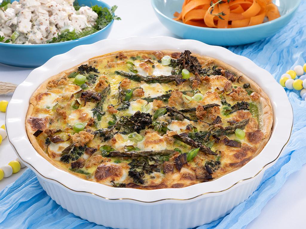 Spring Vegetable Quiche