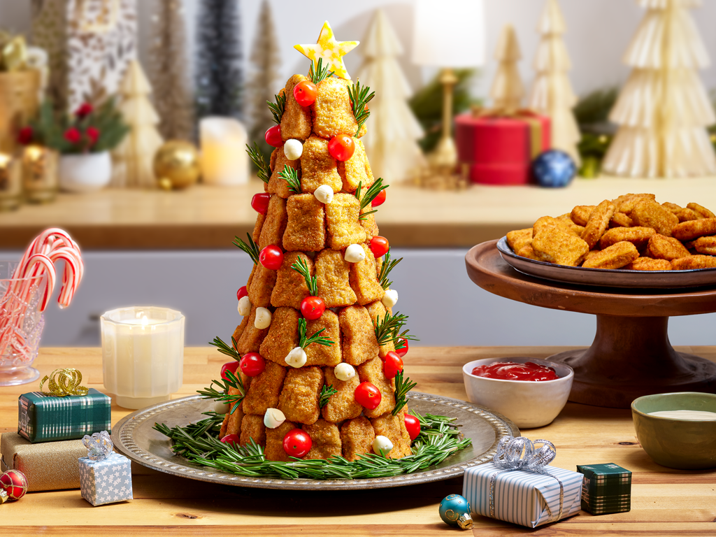 Chicken Nugget Christmas Tree