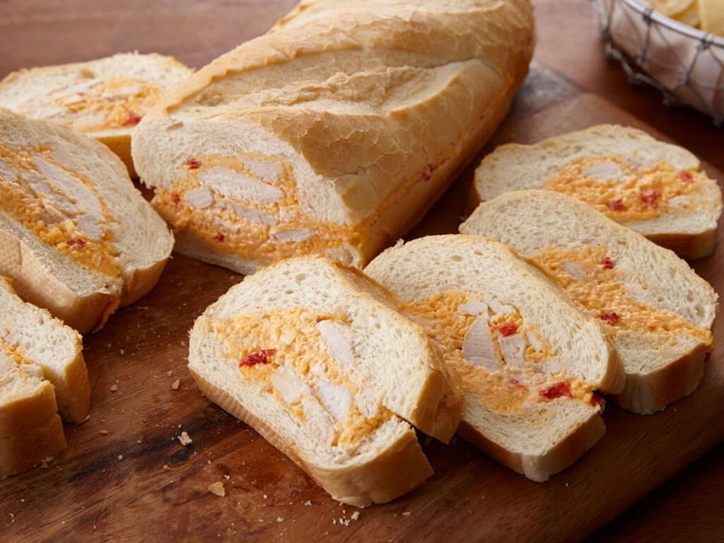 Chicken Pimiento Cheese Stuffed Bread