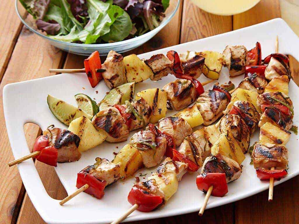 Easy Kona Pineapple Chicken Kebabs