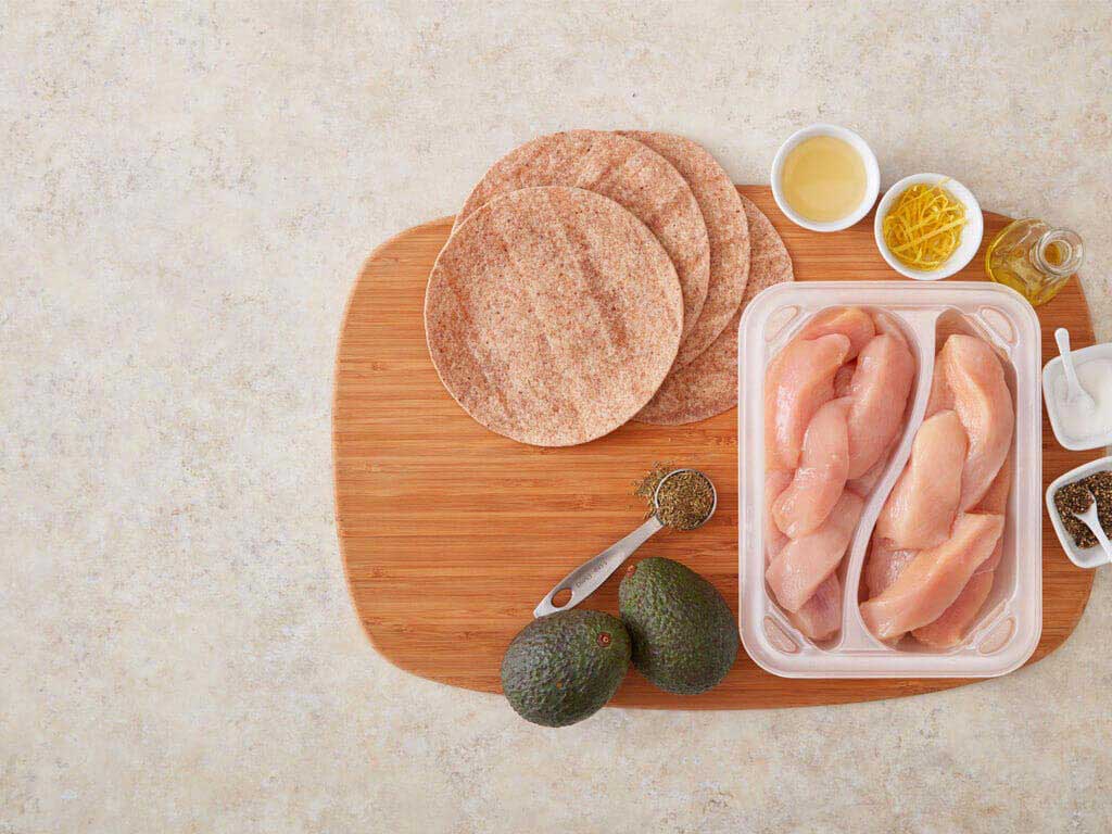 Chicken Avocado Tortilla Toast